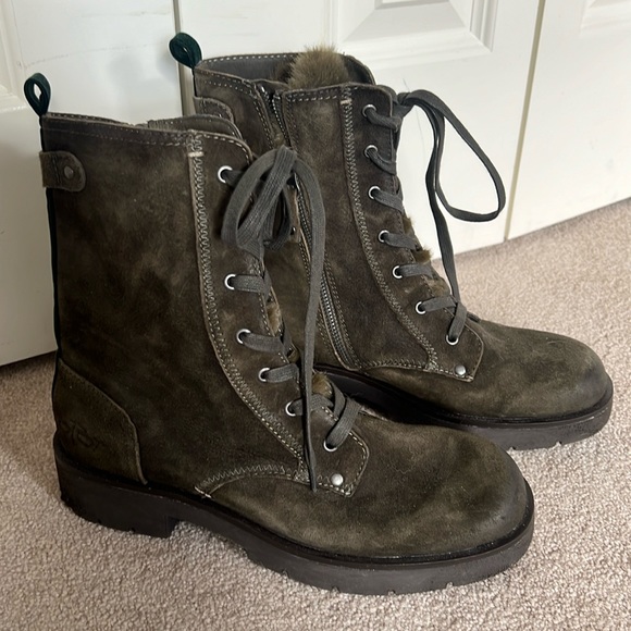 Shoes Olive Combat Boots Poshmark